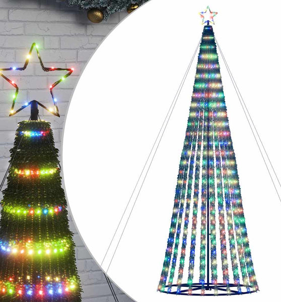 LED Weihnachtsbaum 1028 LEDs Mehrfarbig 403 cm