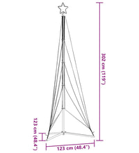 LED Weihnachtsbaum 525 LEDs Warmweiß 302 cm