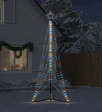 LED Weihnachtsbaum 525 LEDs Mehrfarbig 302 cm