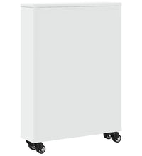 Aufbewahrungswagen Schmal Weiß 48x13x68 cm Holzwerkstoff
