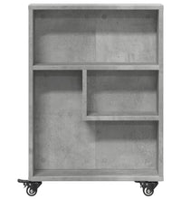 Aufbewahrungswagen Schmal Betongrau 48x13x68 cm Holzwerkstoff