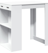 Bartisch Weiß 102x70x103,5 cm Holzwerkstoff