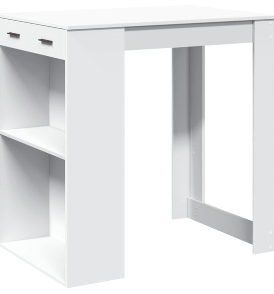 Bartisch Weiß 102x70x103,5 cm Holzwerkstoff