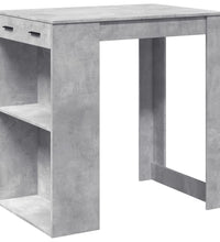 Bartisch Betongrau 102x70x103,5 cm Holzwerkstoff