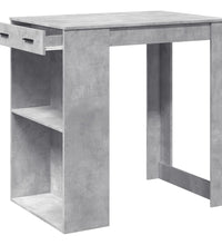 Bartisch Betongrau 102x70x103,5 cm Holzwerkstoff