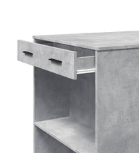 Bartisch Betongrau 102x70x103,5 cm Holzwerkstoff