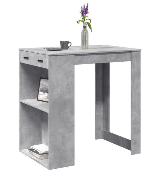 Bartisch Betongrau 102x70x103,5 cm Holzwerkstoff