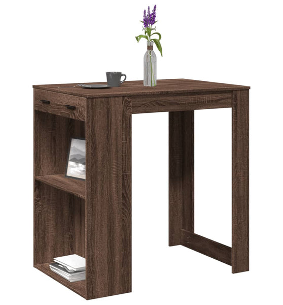Bartisch Braun Eichen-Optik 102x70x103,5 cm Holzwerkstoff