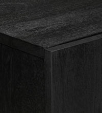 3-tlg. Sideboards Schwarz Holzwerkstoff