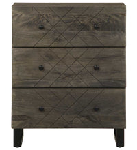 Sideboards 2 Stk. Schwarz 60x33x75 cm Massivholz Mango