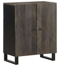 3-tlg. Sideboards Schwarz 60x33x75 cm Massivholz Mango