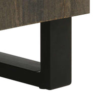 3-tlg. Sideboards Schwarz 60x33x75 cm Massivholz Mango