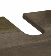2-tlg. Badmöbel-Set Schwarz Massivholz Mango
