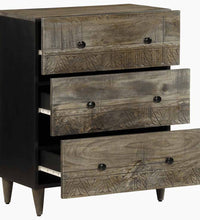 Sideboards 2 Stk. Hellgrau 60x33,5x75 cm Massivholz Mango