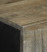 Sideboards 2 Stk. Hellgrau 60x33,5x75 cm Massivholz Mango