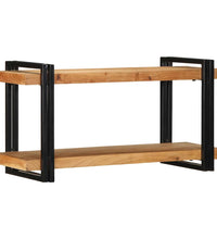 Wandregal 90x33x45 cm Massivholz Akazie