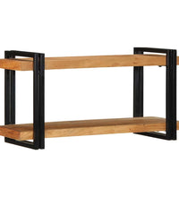 Wandregal 90x33x45 cm Massivholz Akazie