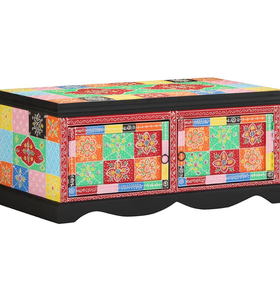 Couchtisch Mehrfarbig 90x50x40 cm Massivholz Mango