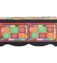 Couchtisch Mehrfarbig 90x50x40 cm Massivholz Mango