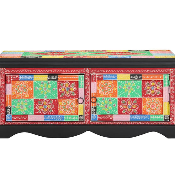 Couchtisch Mehrfarbig 90x50x40 cm Massivholz Mango