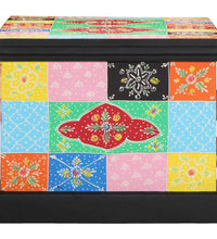 Couchtisch Mehrfarbig 90x50x40 cm Massivholz Mango