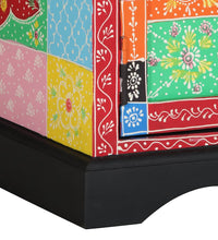 Couchtisch Mehrfarbig 90x50x40 cm Massivholz Mango