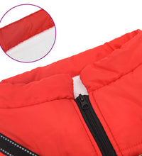 Hundemantel mit Geschirr Wasserdicht Reflektierend Rot 3XL