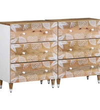 Sideboards 2 Stk. 60x33,5x75 cm Massivholz Mango