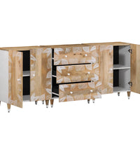 Sideboards 3 Stk. 60x33,5x75 cm Massivholz Mango