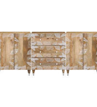 Sideboards 3 Stk. 60x33,5x75 cm Massivholz Mango