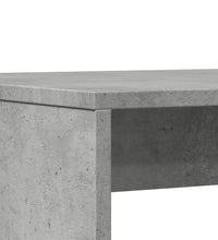 3-tlg. Esstisch und Bank Set Betongrau Holzwerkstoff