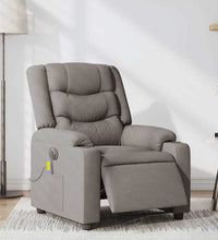 Massagesessel Elektrisch Taupe Stoff