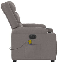 Massagesessel Elektrisch Taupe Stoff