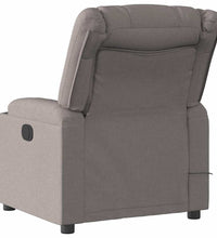 Massagesessel Elektrisch Taupe Stoff