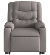Massagesessel mit Aufstehhilfe Taupe Stoff
