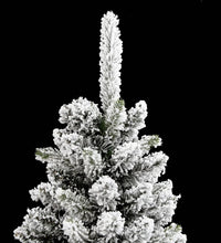 Künstlicher Weihnachtsbaum Schlank mit Schnee 210 cm PVC & PE