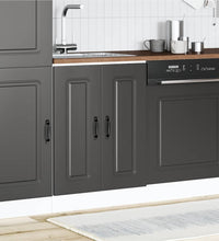 Spülenunterschrank Kalmar Schwarz 60x46x81,5 cm Holzwerkstoff