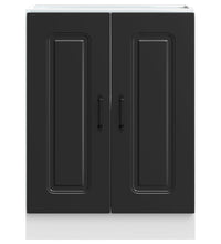 Spülenunterschrank Kalmar Schwarz 60x46x81,5 cm Holzwerkstoff