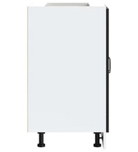 Spülenunterschrank Kalmar Schwarz 60x46x81,5 cm Holzwerkstoff