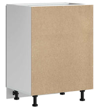 Spülenunterschrank Kalmar Schwarz 60x46x81,5 cm Holzwerkstoff