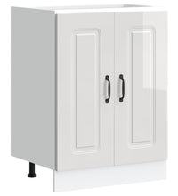 Spülenunterschrank Kalmar Hochglanz-Weiß 60x46x81,5 cm