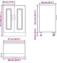 Spülenunterschrank Kalmar Grau Sonoma 60x46x81,5 cm