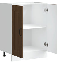 Spülenunterschrank Kalmar Braun Eichen-Optik 60x46x81,5 cm