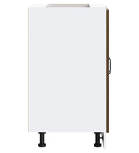 Spülenunterschrank Kalmar Braun Eichen-Optik 60x46x81,5 cm