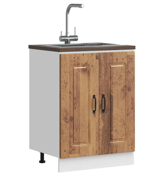 Spülenunterschrank Kalmar Altholz-Optik 60x46x81,5 cm