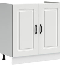 Spülenunterschrank Kalmar Weiß 80x46x81,5 cm Holzwerkstoff