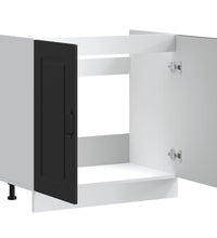 Spülenunterschrank Kalmar Schwarz 80x46x81,5 cm Holzwerkstoff