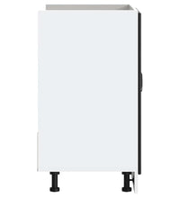 Spülenunterschrank Kalmar Schwarz 80x46x81,5 cm Holzwerkstoff