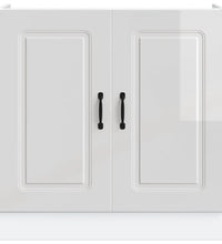 Spülenunterschrank Kalmar Hochglanz-Weiß 80x46x81,5 cm