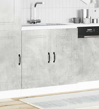 Spülenunterschrank Kalmar Betongrau 80x46x81,5 cm Holzwerkstoff